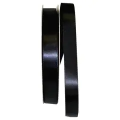 JAM Paper 7/8" x 100yd. Double Face Satin Ribbon Black