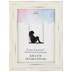 Simply Essentials&trade; Distressed White Frame by Studio D&eacute;cor&reg;
