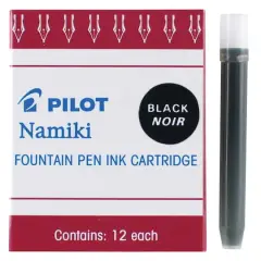 Pilot&reg; Namiki&reg; Black Ink Cartridges, 12ct.