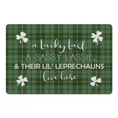A Lucky Lad and Sassy Lassie 27" x 18" Floor Mat