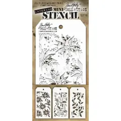 Stampers Anonymous Tim Holtz&reg; Mini Layered Stencil Set #19