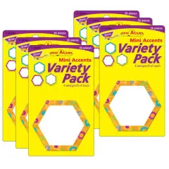 Trend Enterprises&reg; Color Harmony&trade; Hexa-Swirls Mini Accents, 6 Packs of 36
