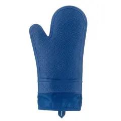 12.75" Blue Silicone Oven Mitt by Makery&trade;