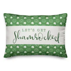 Lets Get Shamrocked Pillow 14" x 20" Throw Pillow