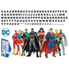 RoomMates Justice League Peel & Stick Giant Wall Decal Set with Alphabet​