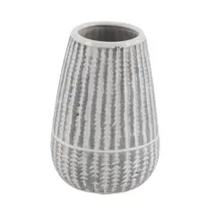 White Stoneware Farmhouse Vase