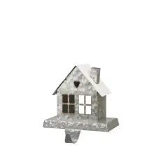 Glitzhome&reg; 6" Galvanized House Stocking Holder