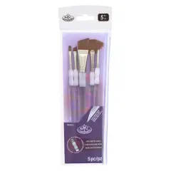 Soft-Grip&reg; Synthetic Angular Variety 5 Piece Brush Set