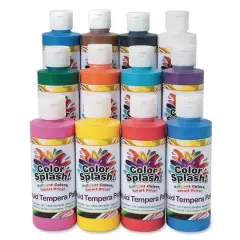 Color Splash!&reg; 12 Color Liquid Tempera Paint Set, 8oz.