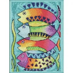 Mill Hill&reg; Laurel Burch&trade; Peces Beaded Counted Cross Stitch Kit