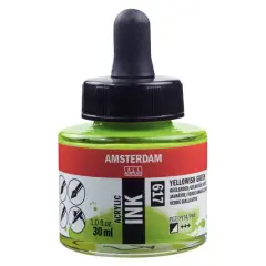 Amsterdam Acrylic Ink, 1oz. 617 Yellowish Green