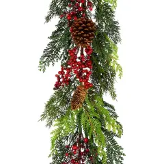 5ft. Christmas Joy Pinecone & Pine Leaf & Berry Garland