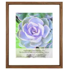 16" x 20"Walnut Float Frame by Studio D&eacute;cor&reg;