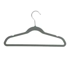 Honey Can Do Gray Slim Profile Rubber Kids Hangers, 10ct.