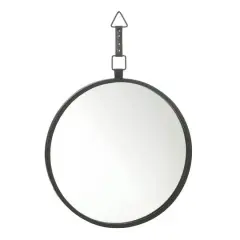 Round Mirror with Leather Strap