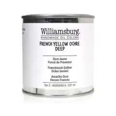 Williamsburg&reg; Artist Oil Colors Jar, 8oz. French Yellow Ochre Deep