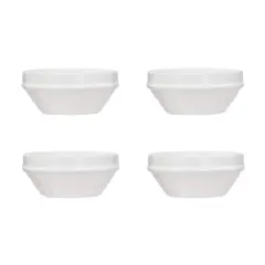Hello Honey&reg; 6.5" Classic Elegance Antique White Stoneware Bowls, 4ct.