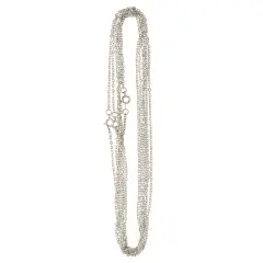 Rhodium Flat Oval Chain Necklaces By Bead Landing&trade;