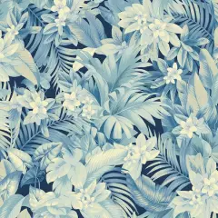 Tommy Bahama Umbrella Palm Peel & Stick Wallpaper Lapis
