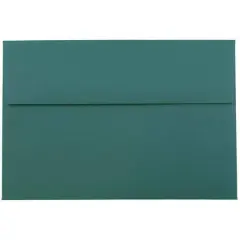JAM Paper A8 Passport Invitation Envelopes, 50ct. Teal Green