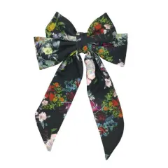 Black Floral Bow Hair Clip by Celebrate It&trade;
