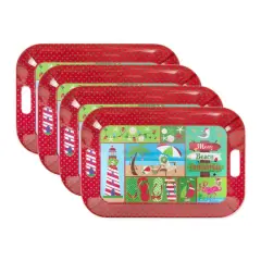 DII&reg; Coast Christmas Melamine Tray Set