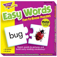 Trend Enterprises&reg; Easy Words Fun-to-Know Puzzles