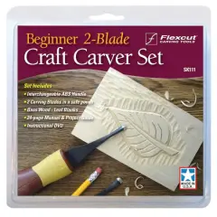 FlexCut&reg; Beginner 2-Blade Craft Carver Set, 7ct.