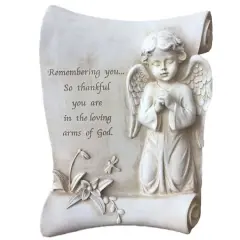 Santa's Workshop 8.5" Remembrance Angel Accent