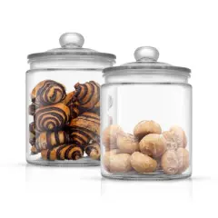 JoyJolt&reg; 67oz. Airtight Glass Cookie Jar Set