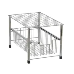 Household Essentials Sliding Basket Cabinet Organizer