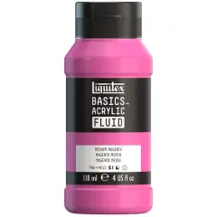 Liquitex&reg; BASICS&reg; Acrylic Fluid, 4oz. Medium Magenta