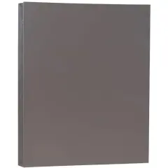 JAM Paper Matte 8.5" x 11" 80lb. Cardstock, 50 Sheets Dark Gray