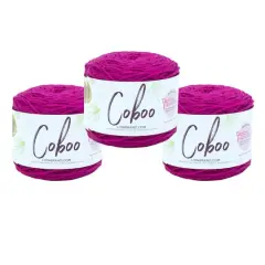 3 Pack Lion Brand&reg; Coboo&reg; Yarn Magenta