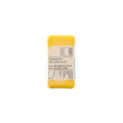 R&F&reg; Encaustic Paint Cake, 40mL Cadmium Yellow Deep