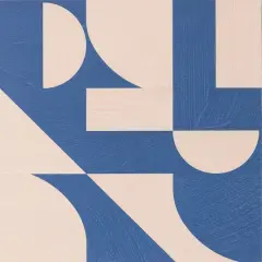 Very Gay Paint Gia Metric Peel & Stick Floor Tiles, 10ct. Coral and Blue