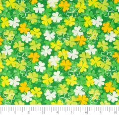 SINGER St. Patrick's Shamrock Cotton Fabric