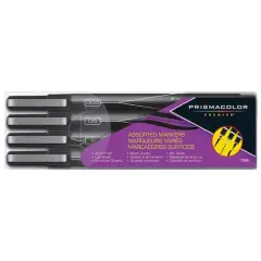 Prismacolor&reg; Premier&reg; 4 Tip Black Marker Set