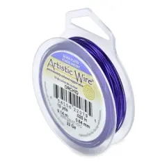 Artistic Wire&reg; 22 Gauge Silver Plated Tarnish Resistant Colored Copper Craft Wire, 10yd. Orchid