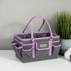 Everything Mary Purple Heather Deluxe Store & Tote Craft Organizer
