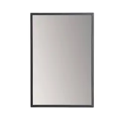 Habitat Evri 24" Black Rectangular Wall Mirror