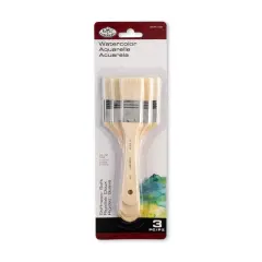 Royal & Langnickel&reg; Large Area Soft 3 Piece Watercolor Brush Set