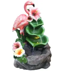 Santa's Workshop 18.5" LED Flamingo Fountain