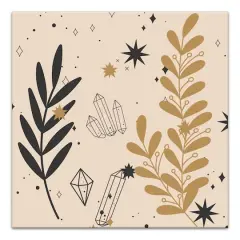 Leaf Crystals 7 24" x 24" Canvas Wall Art