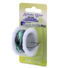 Artistic Wire&reg; 18 Gauge Multicolor Tarnish Resistant Colored Copper Craft Wire, 2yd. Silver/Black/Green