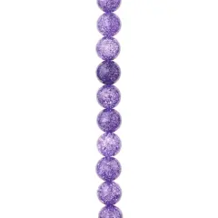 Purple Crackled Quartzite Round Beads, 8mm by Bead Landing&trade;