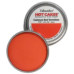 Enkaustikos&reg; Hot Cakes&reg; Encaustic Wax Paint, 1.5oz. Cadmium Red Vermilion