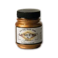 Jacquard Lumiere Metallic Acrylic Paint, 2.25oz. Metallic Bronze