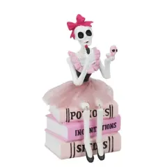 9" Book Stack Skeleton with Makeup Tabletop D&eacute;cor by Ashland&reg;