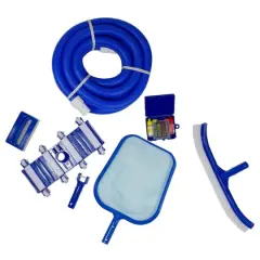 Pool Central 7-Piece Blue Assorted Pool Maintenance Cleaning Kit